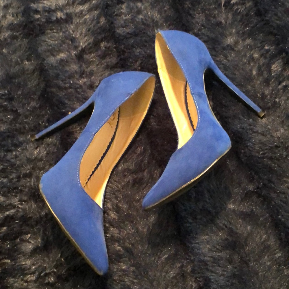 Blue Suede heels